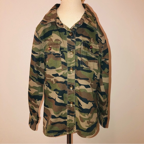 EUC Peek Girls Alabama camo jacket. Has embroidered bird on left back shoulder - Picture 11 of 13